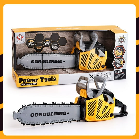 Gallickan Toy Chainsaw for Kids, Electronic Chainsaw Toy Tool Set, Pretend Play Series Kids Tool Set, Preschool Toddler Tool, Christmas Gift for Kids