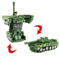 thumbnail image 1 of Gallickan Transforming Tanker Robot Toy for Kids 2-5, Robot Car Toy 2 in 1 Deformation Car, Kids Military Toys, Gifts for 3 4 5 6 Year Old Boy, Green, 1 of 9