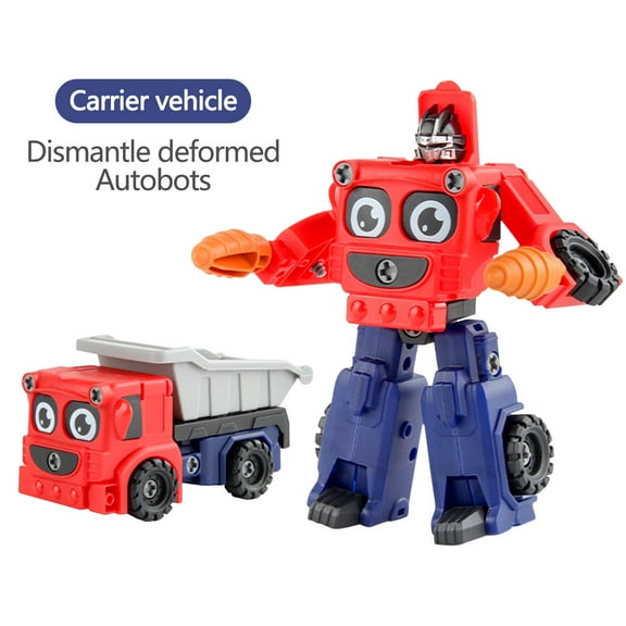 Gallickan Transforming Toys Car, Transport Vehicle Carrier Truck, Transforms into Robot, Toys for 3 4 5 6 7 Years Old, Gifts Toys for Boys & Girls Aged 4-6, C