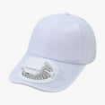 thumbnail image 1 of Gallickan USB Fan Hat, Rechargeable Baseball Cap Built-In Fan, Portable Neck Cooling for Men Women Summer Outdoor Travel, White, 1 of 6