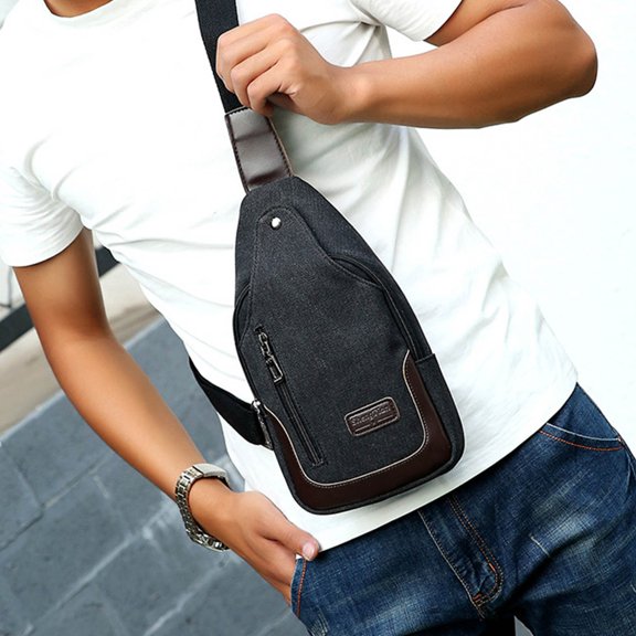 Gallickan Waist Pack, Crossbody Belt Bag Adjustable Strap Fashion for Men Running Workout Outdoor Camping Carry Essentials, Blue