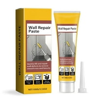 Gallickan Wall Repair Paste, White Filler for Cracks Scratches Nail Holes Simple DIY Fix No Mixing Required Interior Wall Damage Repair Solution