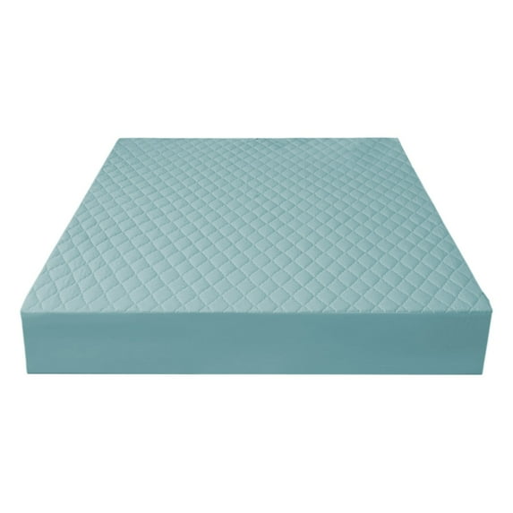 Gallickan Waterproof Mattress Protector, Non-Slip Elastic Bed Cover for Allergy Protection, Soft Fabric, Light Blue