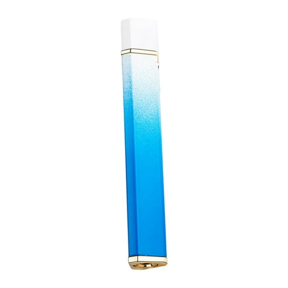 Gallickan Windproof Lighter, Refillable Metal Flame Igniter for Men Father Boy Friend Birthday Gift, Blue