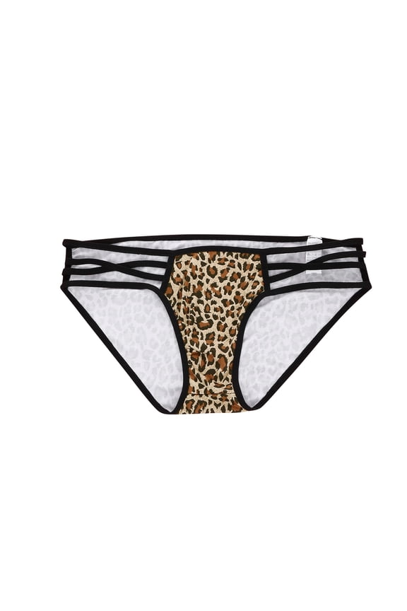 Gallickan Women Panties Leopard Print Translucent Underwear Sheer Lace Tank Lace Underpant Lace Underwear for Women