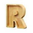 Gallickan Wooden Piggy Bank for Boys Girls Kids, Letter Piggy Bank