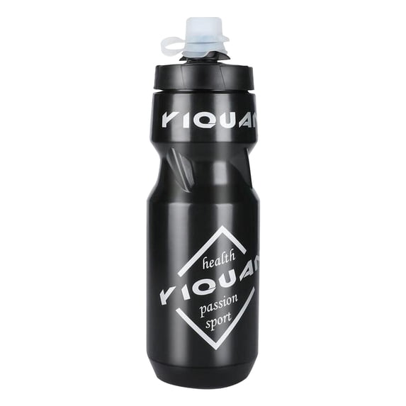 Gallickan710ml Bicycle Sports Water Bottle with Dust Cover, PP Plastic Squeeze Bottle for Bike Riding