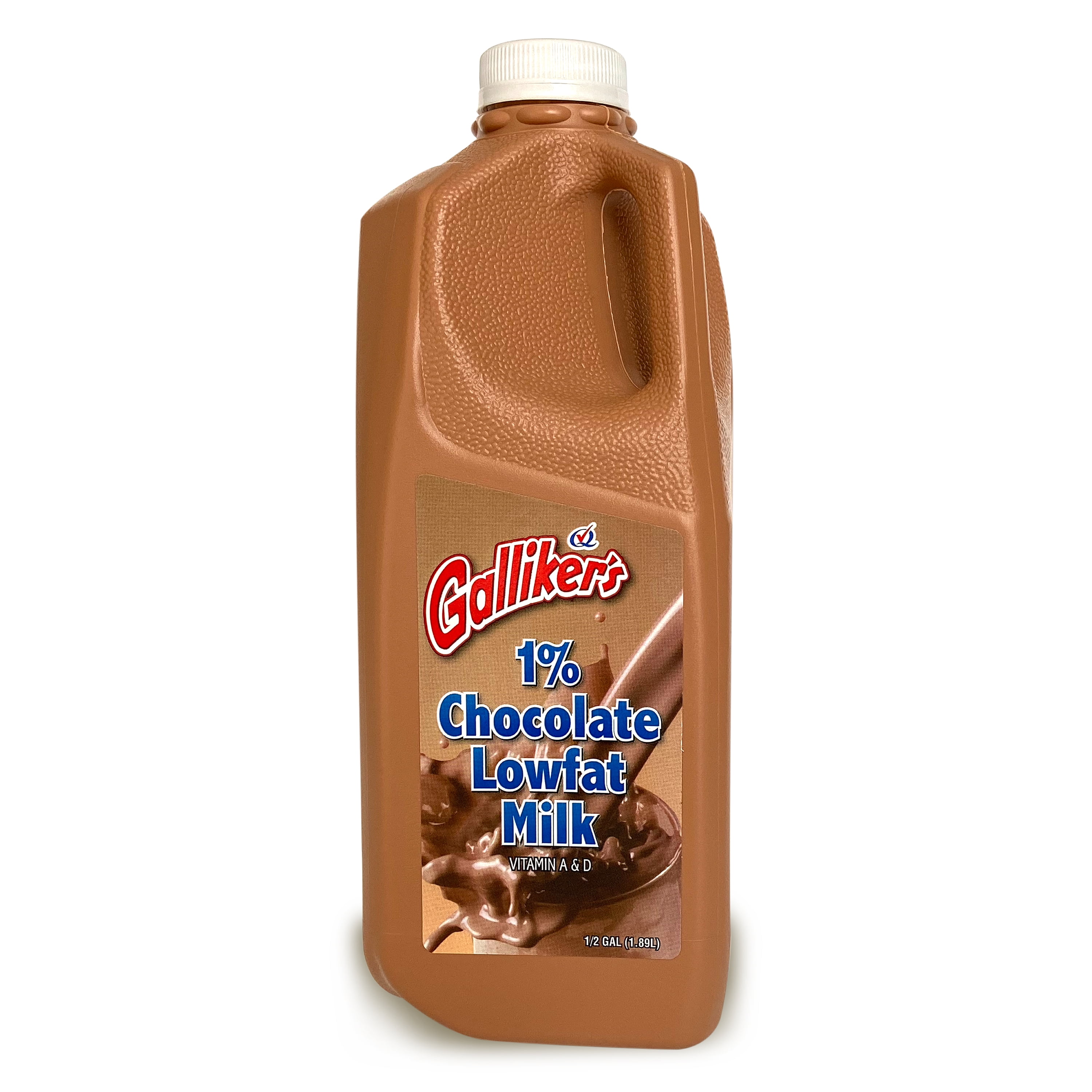 Galliker's 1 LowFat Chocolate Milk, Half Gallon