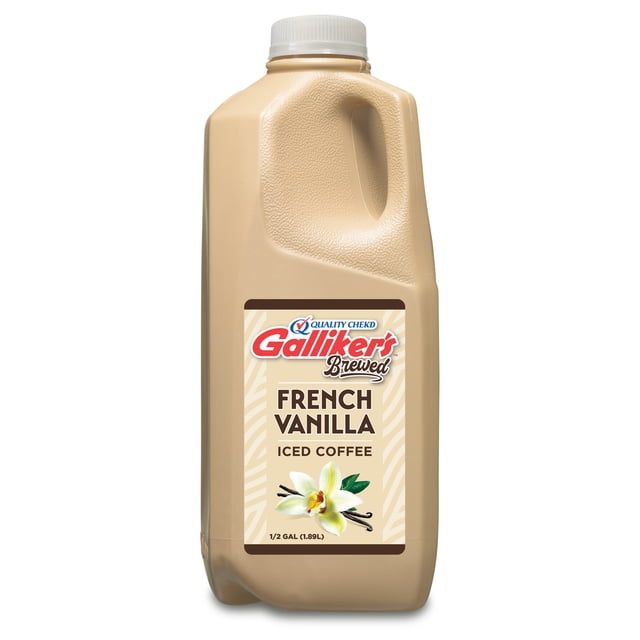 Galliker's Galliker's Café Helado Sabor Vainilla Francesa Preparado, Jarra de Plástico de Medio Galón, 64 fl oz — product image