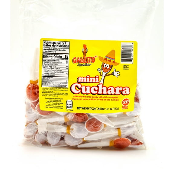 GallitoMex Cuchara Piatera (dulce de tamarindo) 100pz