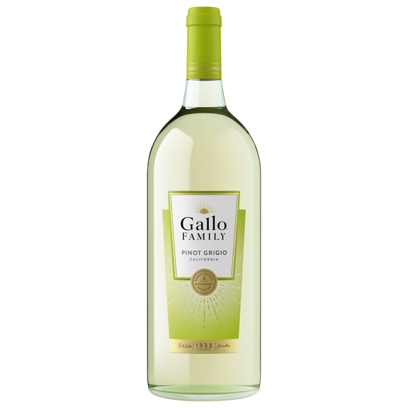 Gallo Family Vineyards Pinot Grigio White Wine, 1.5L Bottle