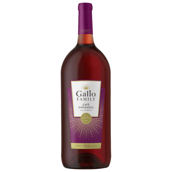 Gallo Family Vineyards Café Zinfandel Wine, 1.5L Bottle