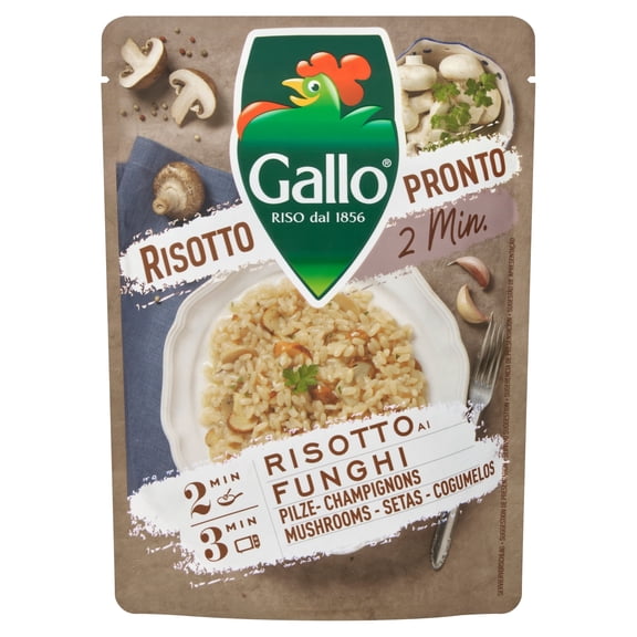 Gallo Risotto Pronto - Mushroom 250g, Imported from Britain
