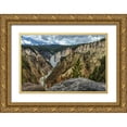 thumbnail image 1 of Galloimages Online 24x17 Gold Ornate Wood Framed with Double Matting Museum Art Print Titled - Lower Falls YNP Grand Canyon, 1 of 4