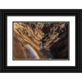 thumbnail image 1 of Galloimages Online 32x23 Black Ornate Wood Framed with Double Matting Museum Art Print Titled - Brink of Lower Falls YNP, 1 of 4