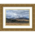 thumbnail image 1 of Galloimages Online 32x23 Gold Ornate Wood Framed with Double Matting Museum Art Print Titled - Swan Lake And Electric Peak, 1 of 4