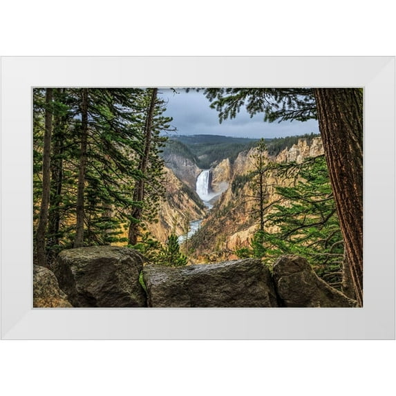 Galloimages Online 32x23 White Modern Wood Framed Museum Art Print Titled - Artist Point 2