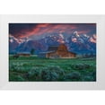 thumbnail image 1 of Galloimages Online 32x23 White Modern Wood Framed Museum Art Print Titled - Grand Teton Mormon Barn At Sunrise, 1 of 4