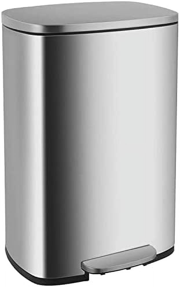 Gallon(50L) Trash Can, Fingerprint Proof Stainless Steel Kitchen
