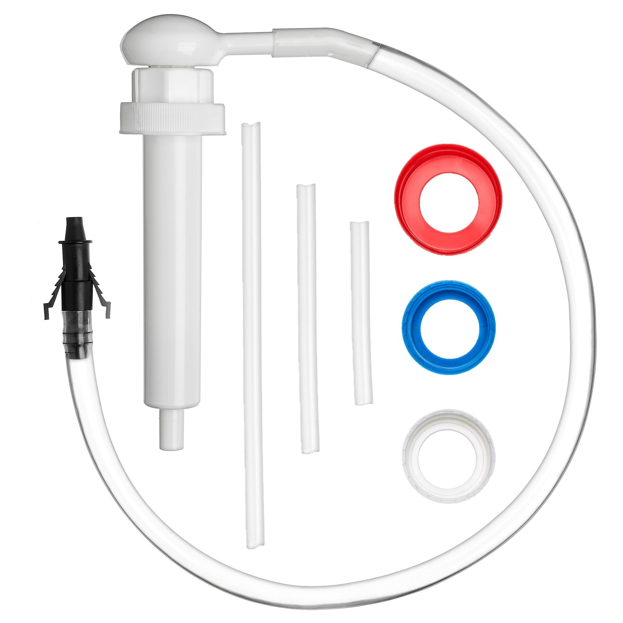 Slippery Pete Connects to gallon bottles with 38mm-50mm Gallon Bottle Fluid Pump, Plastic White