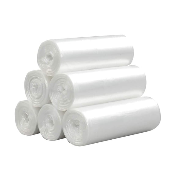 Gallon Clear Garbage Bags, Tall Kitchen Can Liners, 6 Rolls Office Bags,