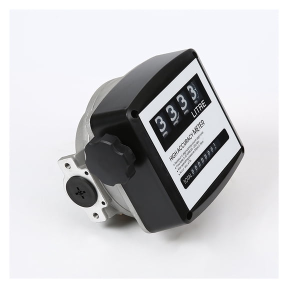 Gallon Flow Meter, 4-Digit Mechanical Fuel Meter High Precision Fuel Flow Gauge For Oil Measurement ,Energy-Saving