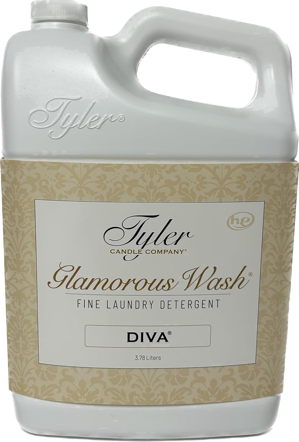 Tyler Glamorous Wash Laundry Detergent – Diva Scent – 128 fl oz (1 gal / 3.78 L) – 42 Loads – HE Safe