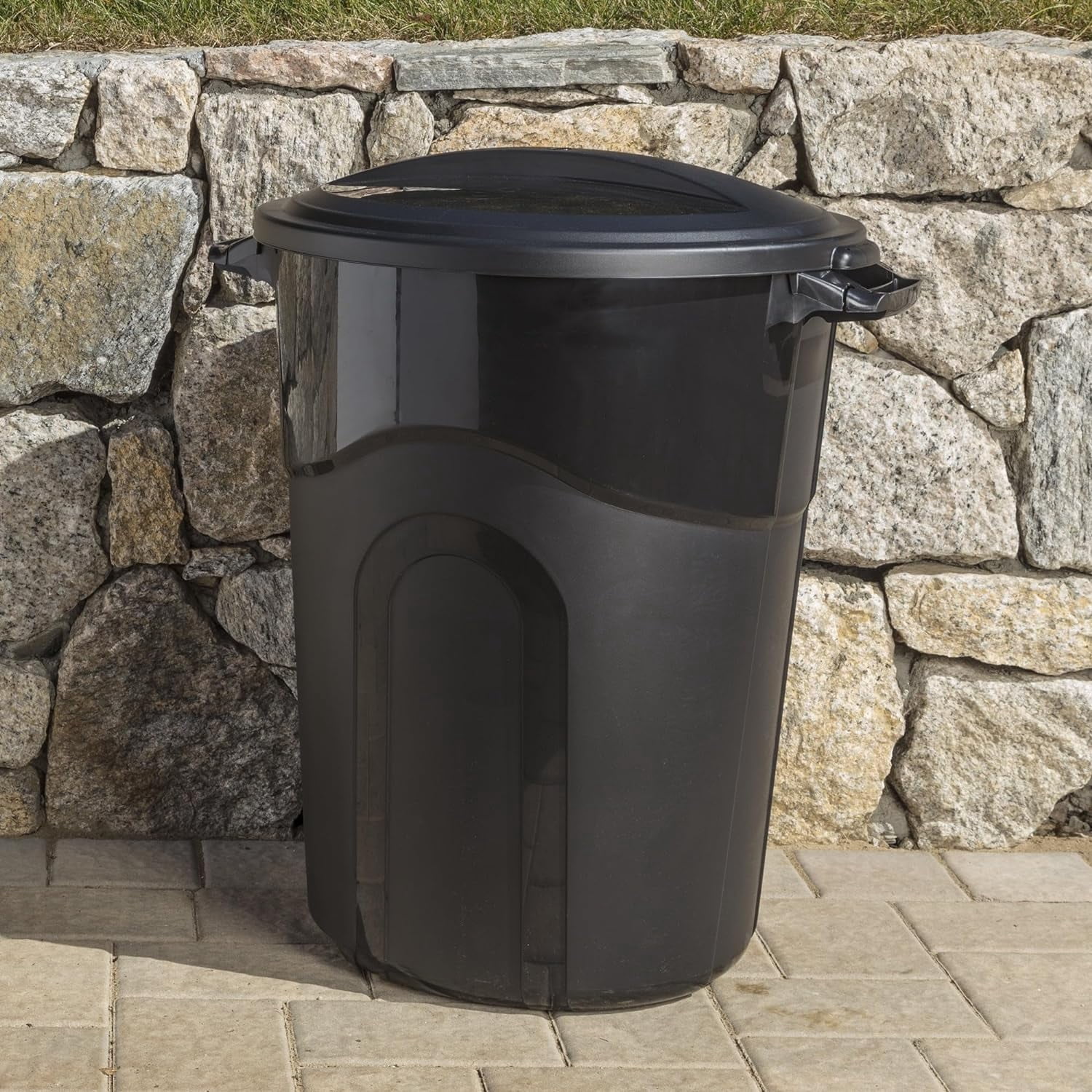 DqOasd 20 Gallon Injection Molded Trash Can,Outdoor