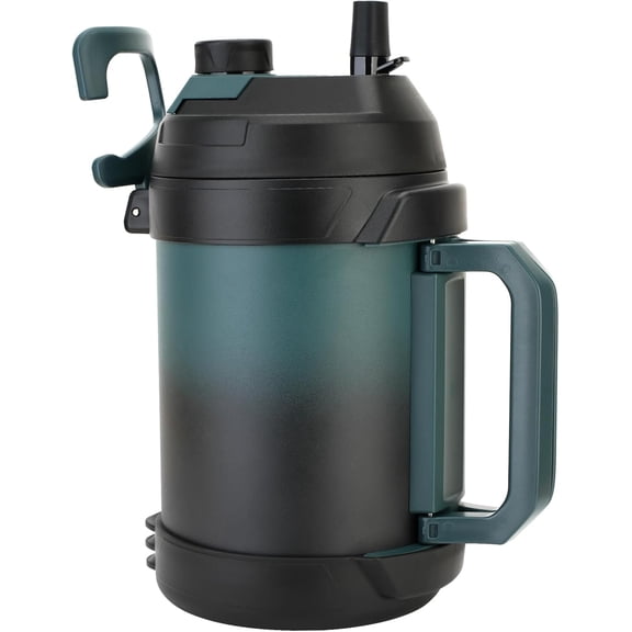 Gallon Jug, 128oz Large Insulated Stainless Steel Sports Water Jug, Large Triple Wall Vacuum Insulation Water Bottle-Keeps Cold up to 48 Hrs-Sweat Proof,for Gym, Hiking & Camping