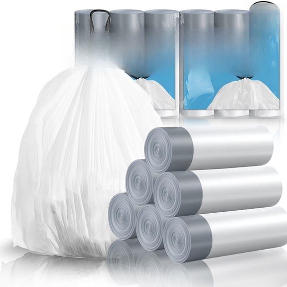 Gallon Mini Drawstring Trash Bags, Small Garbage , Code a f Trash Bin Liners for Home Office Kitchen Bathroom Bedroom