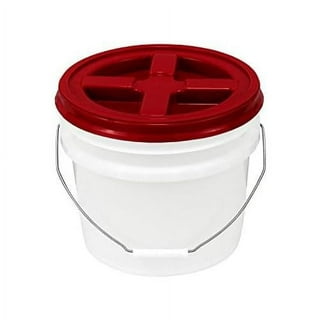 3.5 Gallon API Black Bucket with Gamma Seal Lid (red) 