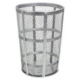 Gallon Outdoor Metal Trash Container, Galvanized