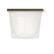 Gallon -Pack Reusable Bags | BPA-Free, Food Grade, Leakproof, Freezer and Dishwasher Safe | Holds Cups Fl Oz | -Pack (Clear)