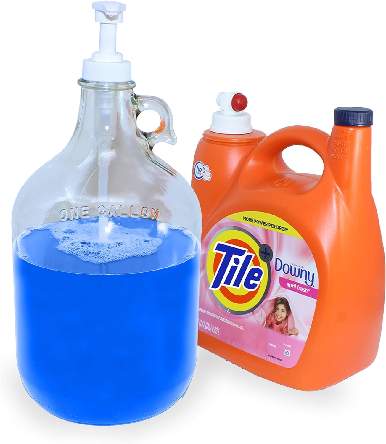 Gallon Pump Dispenser Glass Laundry Detergent Dispenser for Laundry