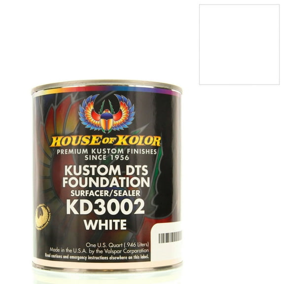 Gallon White Custom DTS Foundation Surfacer Sealer Epoxy Primer House of Kolor