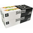 thumbnail image 1 of - Gallon Zip Storage Bags, 200 Count, Double Zipper Seal, Easy Grip Open Tabs, Write-On Space, BPA-Free & Heavy Duty, Microwave Safe, Non-StandUp, 1 of 5