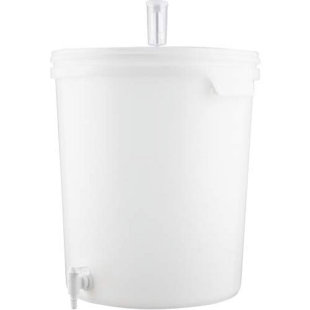 Gallons (30 L) Plastic Bucket Fermenter With Spigot, Grommeted Airtight