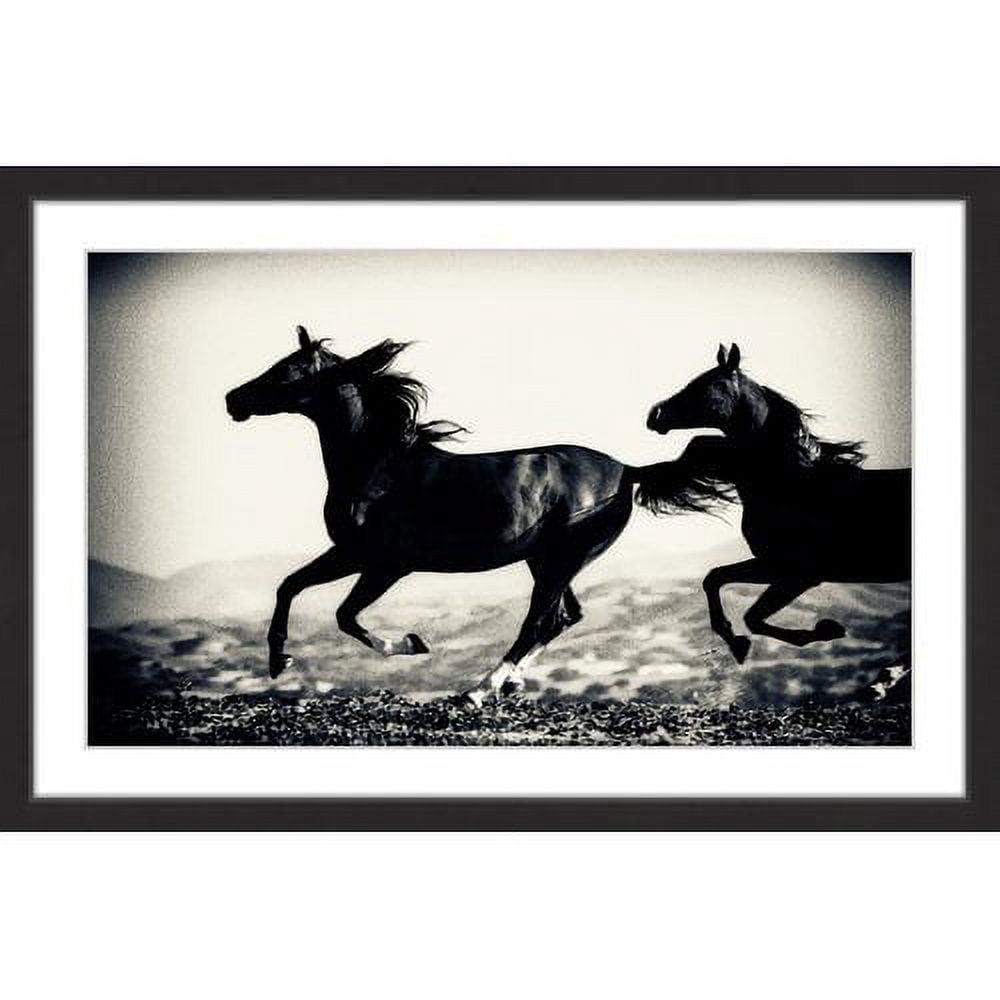 "Galloping Friends" Framed Painting Print