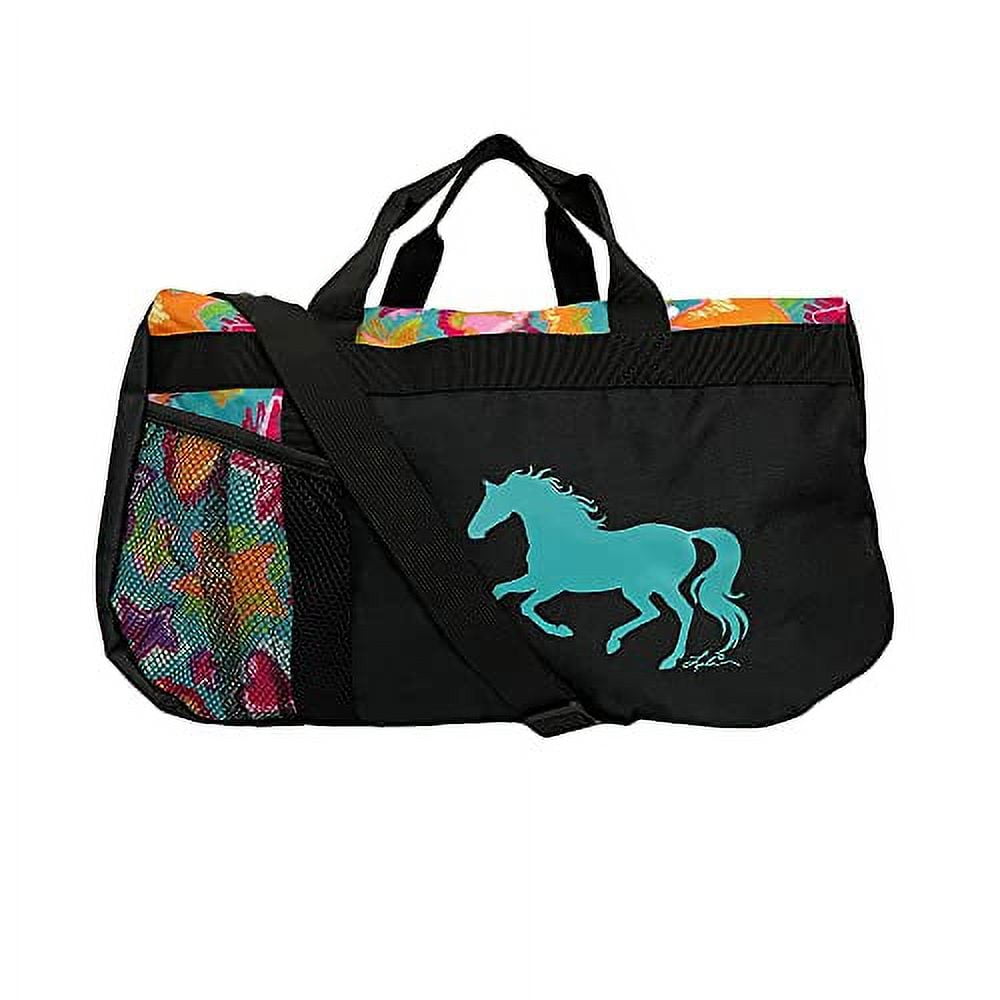 Galloping Horse Duffle Bag Turquoise