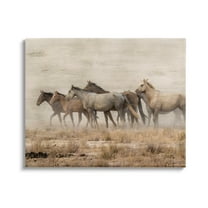 Galloping Horse Herd Countryside Animals & Insects Graphic Art Gallery Wrapped Canvas Print Wall Art