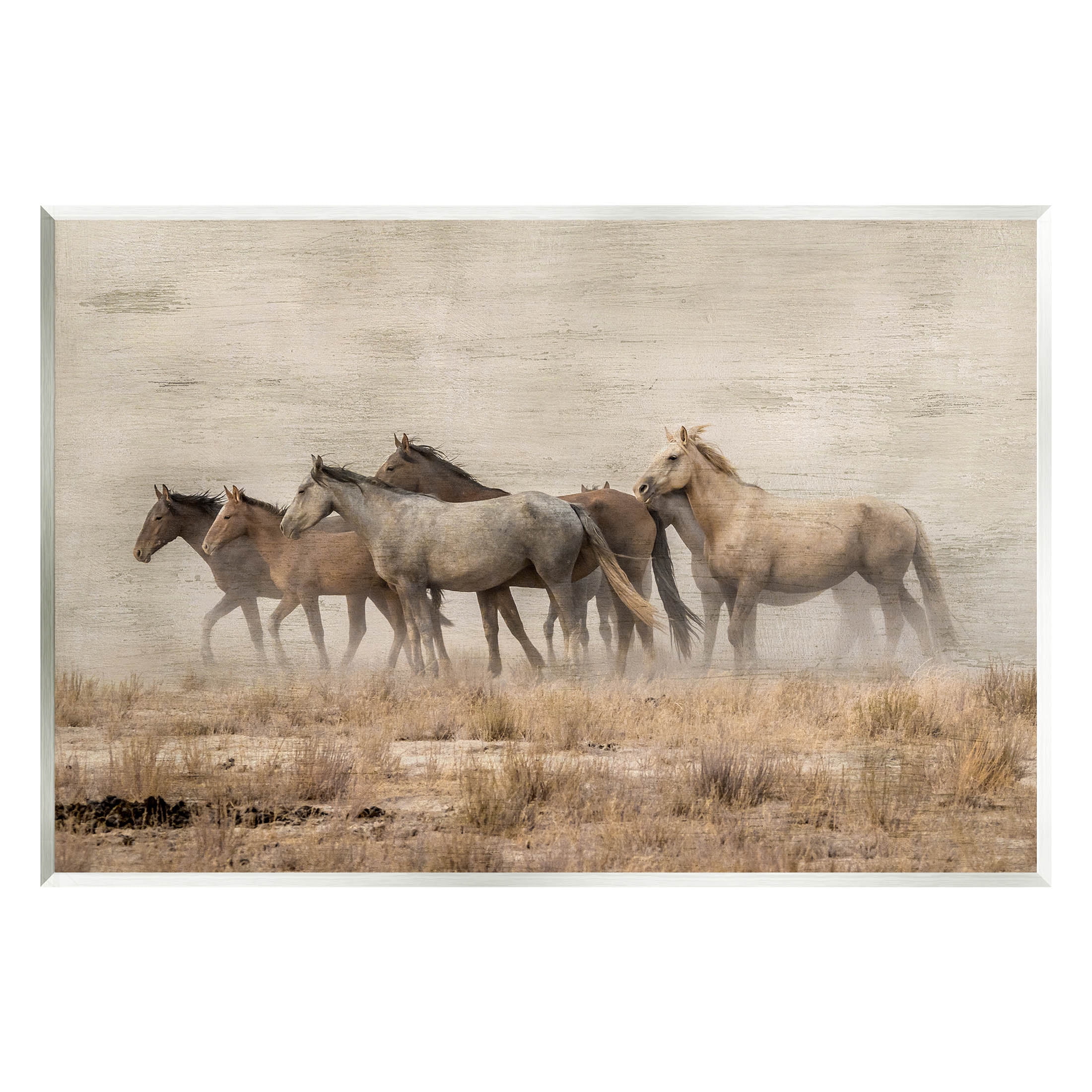 Galloping Horse Herd Countryside Animals & Insects Graphic Art Unframed Art Print Wall Art