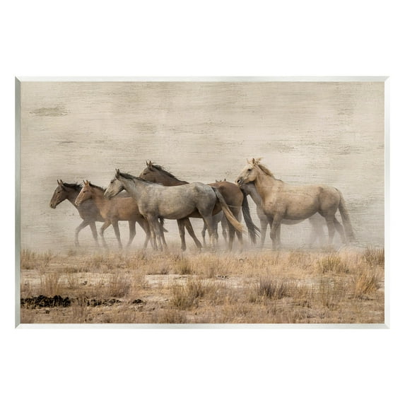 Galloping Horse Herd Countryside Animals & Insects Graphic Art Unframed Art Print Wall Art