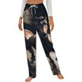 thumbnail image 1 of Galloping Horses Art Print Winter Female Pants Flannel High Waist Women Pants Lady Warm Straight Leg Plush Trousers, 1 of 7
