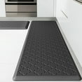 thumbnail image 1 of GALMAXS7 Kitchen Mat Anti Fatigue Cushioned Non Slips Kitchen Rugs and Mats Comfort Foam Floor Mat for Standing,17"x29"+17"x60",Black, 1 of 10