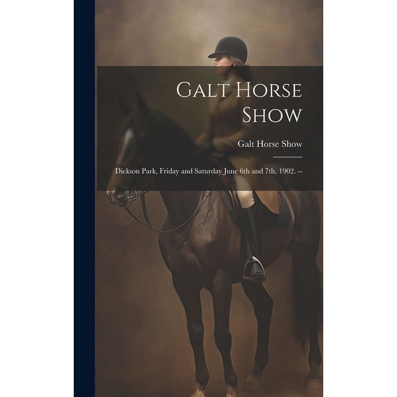 Galt Horse Show: Dickson Park, Friday and Saturday June 6th and 7th, 1902. -- (Hardcover)