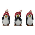 thumbnail image 1 of Galt International Penguins with Santa Hats Christmas Ornaments - 4" - Black and White - Set of 3, 1 of 8
