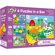 Galt Toys 4 Puzzles in a Box Animals