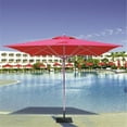 thumbnail image 1 of Galtech 10 x 10 ft. Silver Deluxe Commercial Use Umbrella - Antique Beige Sunbrella, 1 of 1