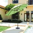 thumbnail image 1 of Galtech 11 ft.  Black Deluxe Auto Tilt Umbrella - Henna Sunbrella, 1 of 1