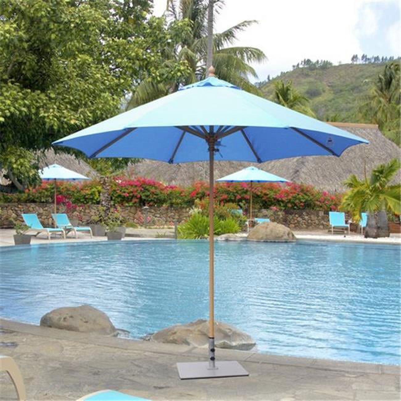 empire patio umbrella Treasure Garden ® 11 ft Octagonal Outdoor (High-Perform COLOR:Current Blue go-kart Outdoor Umbrella Aluminium frame 11' Commercial Double Vent